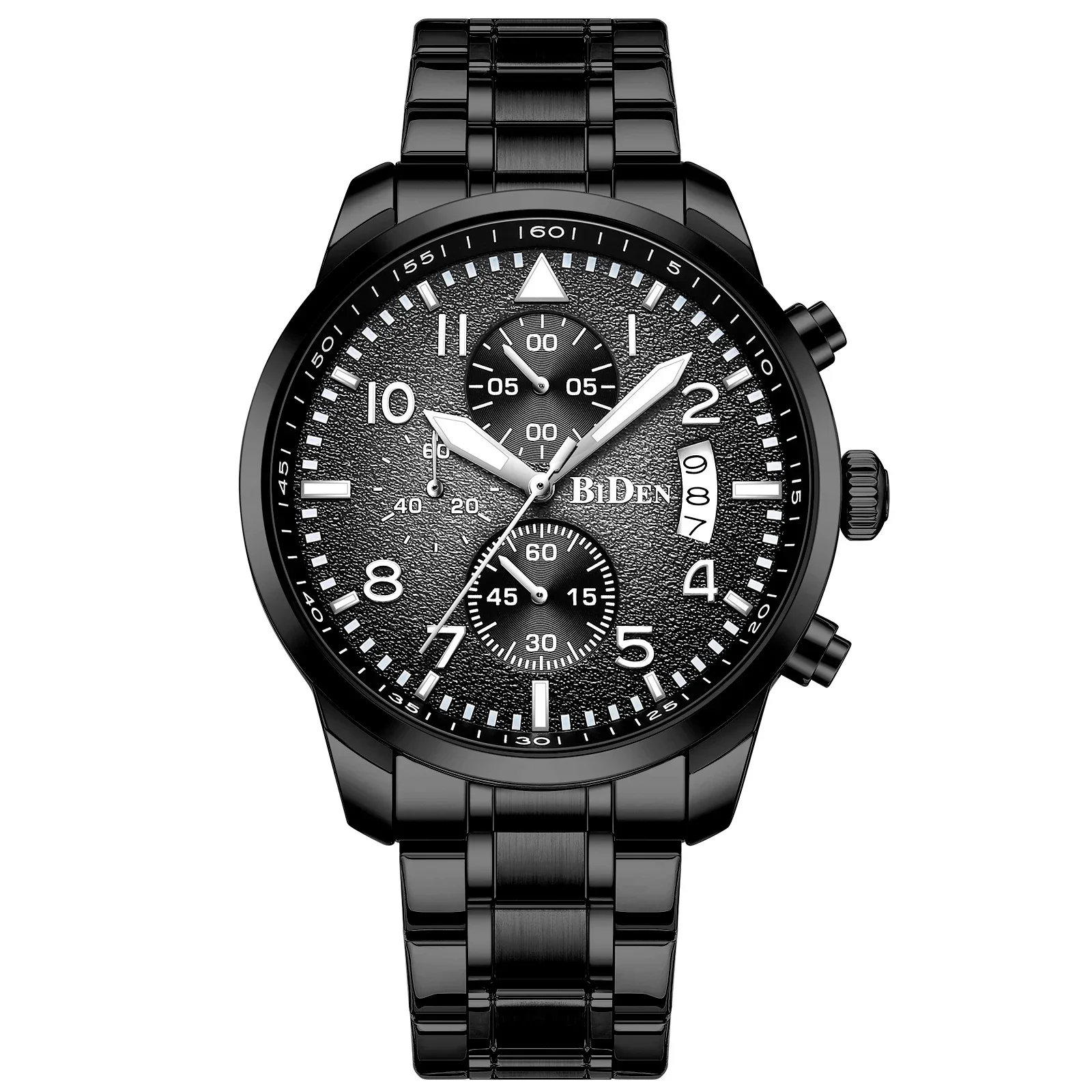 BIDEN Men's Watch Luxury Design Three Eye Six Needle Calendar, Waterproof, Night Light Fashion Quartz Watch Free Manufacture
BIDEN Men's Watch Luxury Design Three Eye Six Needle Calendar, Waterproof, Night Light Fashion Quartz Watch Free Manufacture
