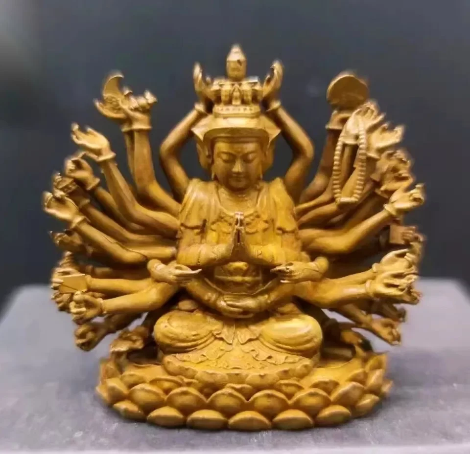 1,8 "латунная Maha Cundi Mother Guanyin Bodhisattva буддизм декоративная статуэтка
1,8 "латунная Maha Cundi Mother Guanyin Bodhisattva буддизм декоративная статуэтка