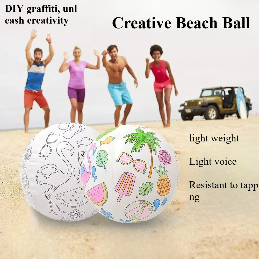 Fanceey DIY Inflatable Beach Ball Inflatable Graffiti Colorful DIY Painting Ball Sports Water Play Ball Beach Toy Swimming
Fanceey DIY Inflatable Beach Ball Inflatable Graffiti Colorful DIY Painting Ball Sports Water Play Ball Beach Toy Swimming