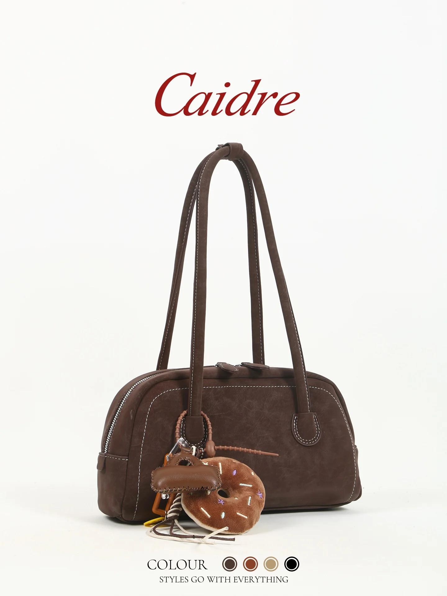 Caidre Women's Bowling Bag 2026 New Boston Underarm Handbag Small Popular Tote Bag Korean Style Double Zipper Medium Size
Caidre Women's Bowling Bag 2026 New Boston Underarm Handbag Small Popular Tote Bag Korean Style Double Zipper Medium Size