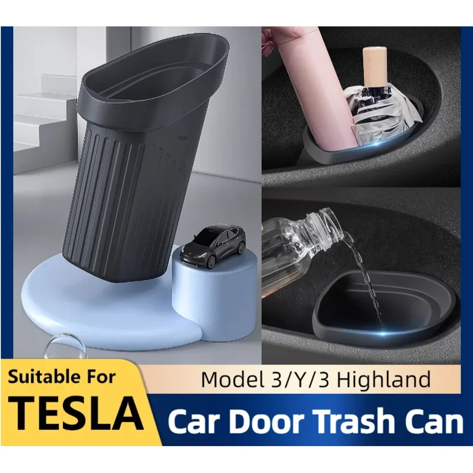 Мусорный контейнер для двери автомобиля Tesla Model 3/Y/3 Highland 2017-2024, экологичный, силиконовый, водонепроницаемый, для хранения мусора, аксессуары
Мусорный контейнер для двери автомобиля Tesla Model 3/Y/3 Highland 2017-2024, экологичный, силиконовый, водонепроницаемый, для хранения мусора, аксессуары
