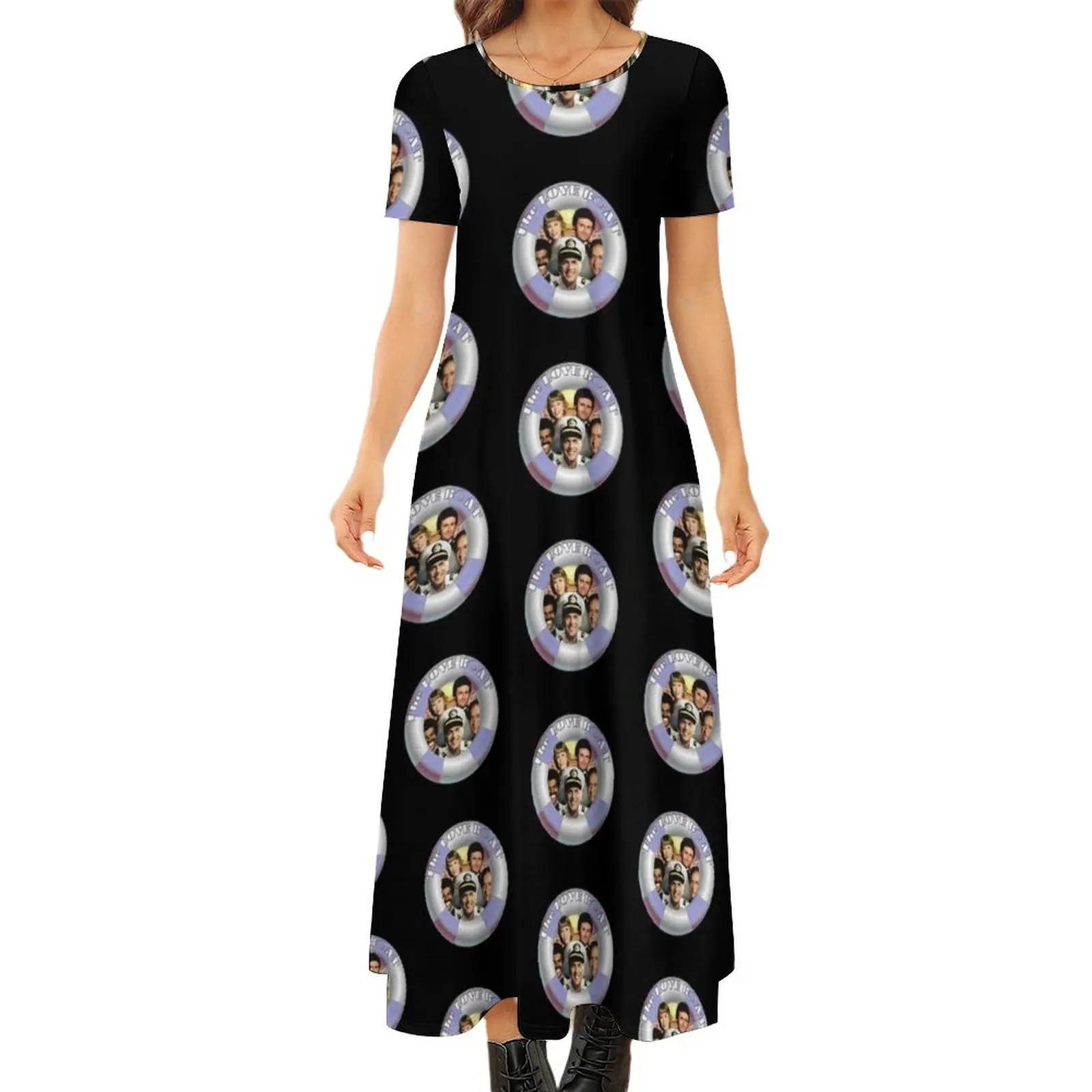 The Love Boat lifesaver retro graphic Round Neck Short Sleeve Dress dresses for prom
The Love Boat lifesaver retro graphic Round Neck Short Sleeve Dress dresses for prom