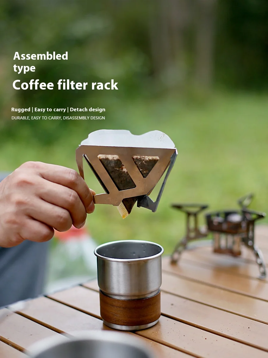 Coffee Drip Holder Outdoor Camping Portable Stainless Steel Folding Funnel Filter Cup Coffee Stove Coffee Grounds Filter 
Coffee Drip Holder Outdoor Camping Portable Stainless Steel Folding Funnel Filter Cup Coffee Stove Coffee Grounds Filter