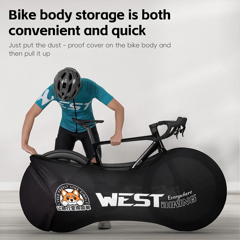 WEST BIKING Bicycle Protective Cover Elastic Stretchable Bicycle Dust Bag Anti Dust Rain-Proof Scratch Proof Wheels Frame Cover
WEST BIKING Bicycle Protective Cover Elastic Stretchable Bicycle Dust Bag Anti Dust Rain-Proof Scratch Proof Wheels Frame Cover