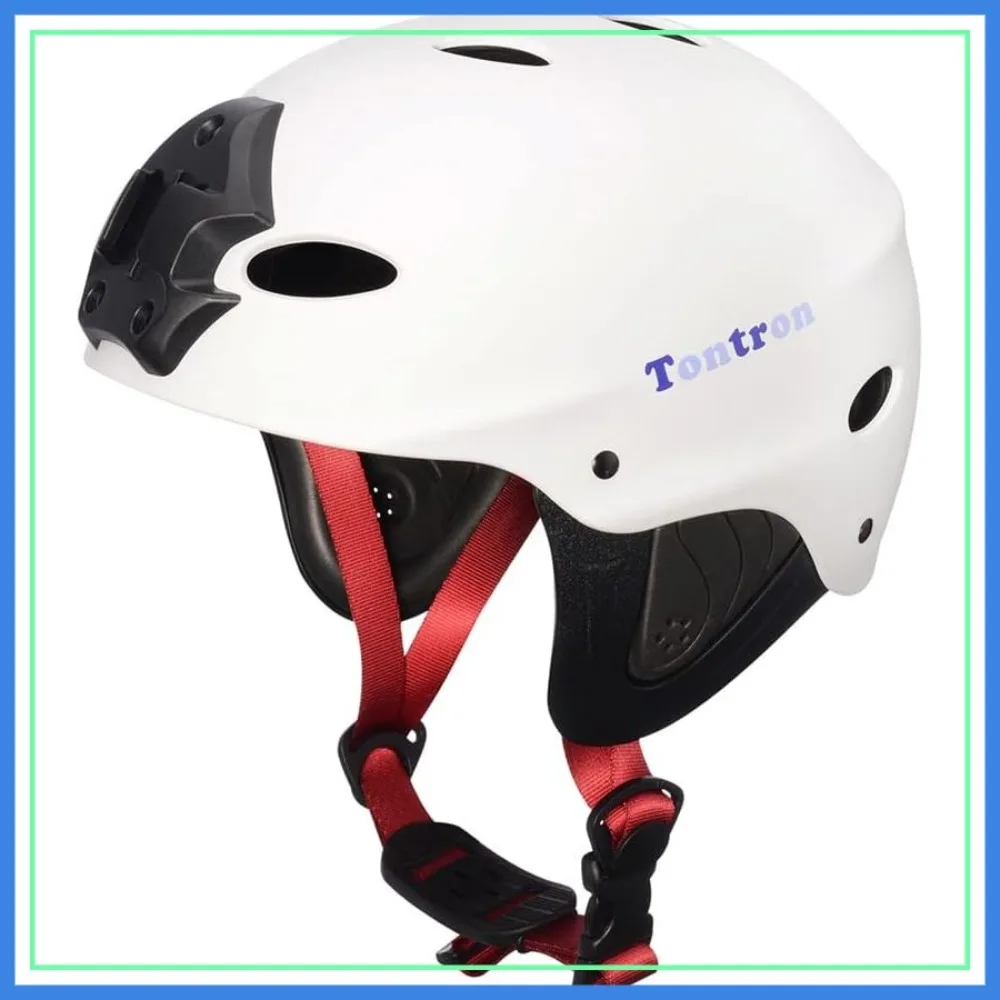 Adult Water Sports Helmet with Camera Mount Plate for Kayaking Surfing
Adult Water Sports Helmet with Camera Mount Plate for Kayaking Surfing