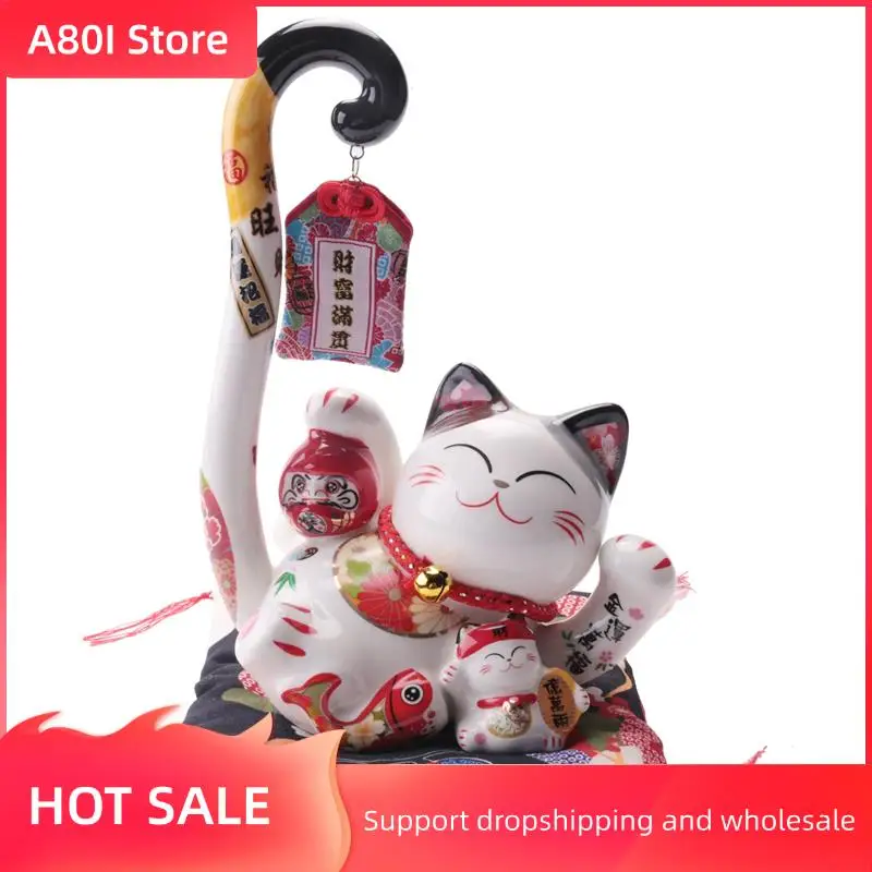 A80I 8.6 Inch Maneki Neko Lucky Cat Money Box Coin Bank Japanese Long Tail Fortune Cat Feng Shui Home Decor
A80I 8.6 Inch Maneki Neko Lucky Cat Money Box Coin Bank Japanese Long Tail Fortune Cat Feng Shui Home Decor
