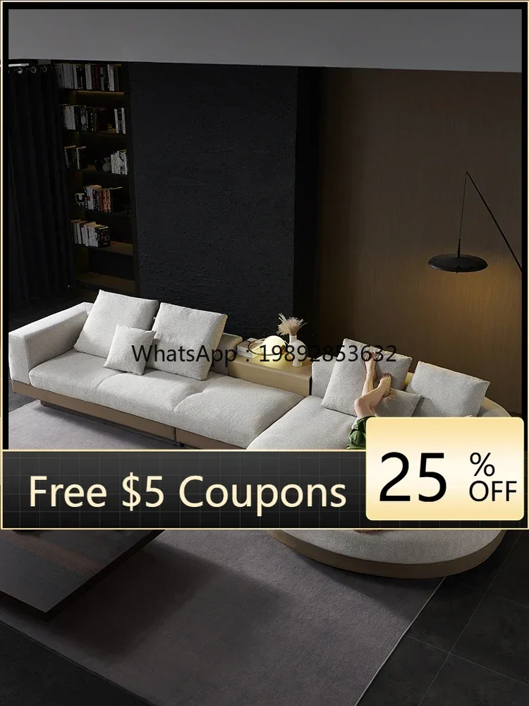 S1 Cotton and Linen Fabric Sofa Combination Villa Large Flat Floor Designer Sense
S1 Cotton and Linen Fabric Sofa Combination Villa Large Flat Floor Designer Sense