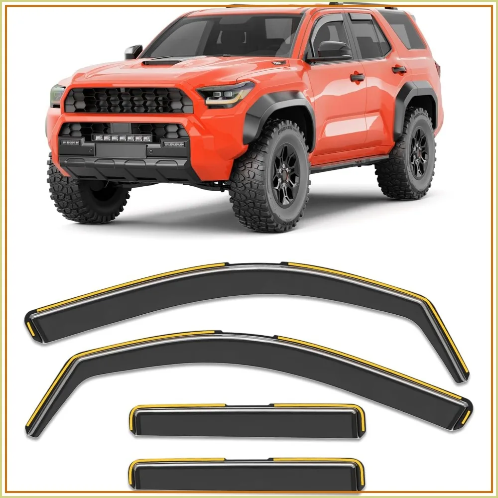 Rain Guards Fit for Toyota 4Runner 2025-2026 Extra Durable Window Deflectors Visor Vent Shades Exterior Accessories
Rain Guards Fit for Toyota 4Runner 2025-2026 Extra Durable Window Deflectors Visor Vent Shades Exterior Accessories