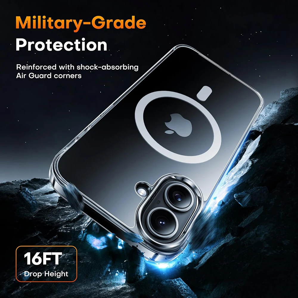 Strong Magnetic Magsafe Wireless Charging Case For iPhone 16e 16 15 14 13 12 11 Pro Max Plus Mini Hybrid Shockproof Hard Cover
Strong Magnetic Magsafe Wireless Charging Case For iPhone 16e 16 15 14 13 12 11 Pro Max Plus Mini Hybrid Shockproof Hard Cover