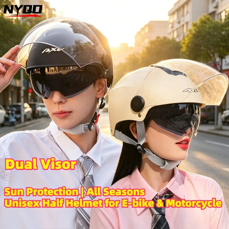 3C Certified Half Helmet for E-Scooter & Motorcycle, Unisex All-Season Summer Sun Protection Safety Cap capacete de moto
3C Certified Half Helmet for E-Scooter & Motorcycle, Unisex All-Season Summer Sun Protection Safety Cap capacete de moto