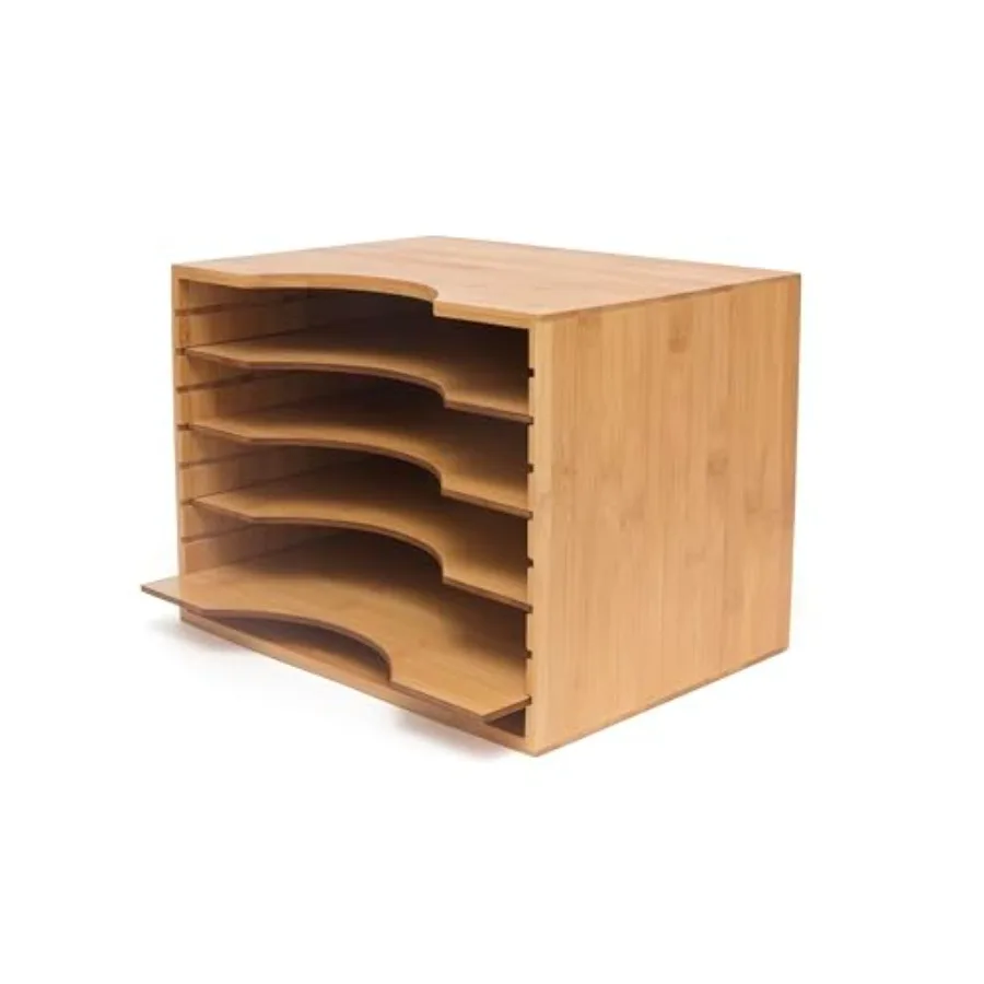 811 Bamboo Wood File Organizer with 4 Dividers 12 3/4" x 9 1/4" x 9 1/2"
811 Bamboo Wood File Organizer with 4 Dividers 12 3/4" x 9 1/4" x 9 1/2"