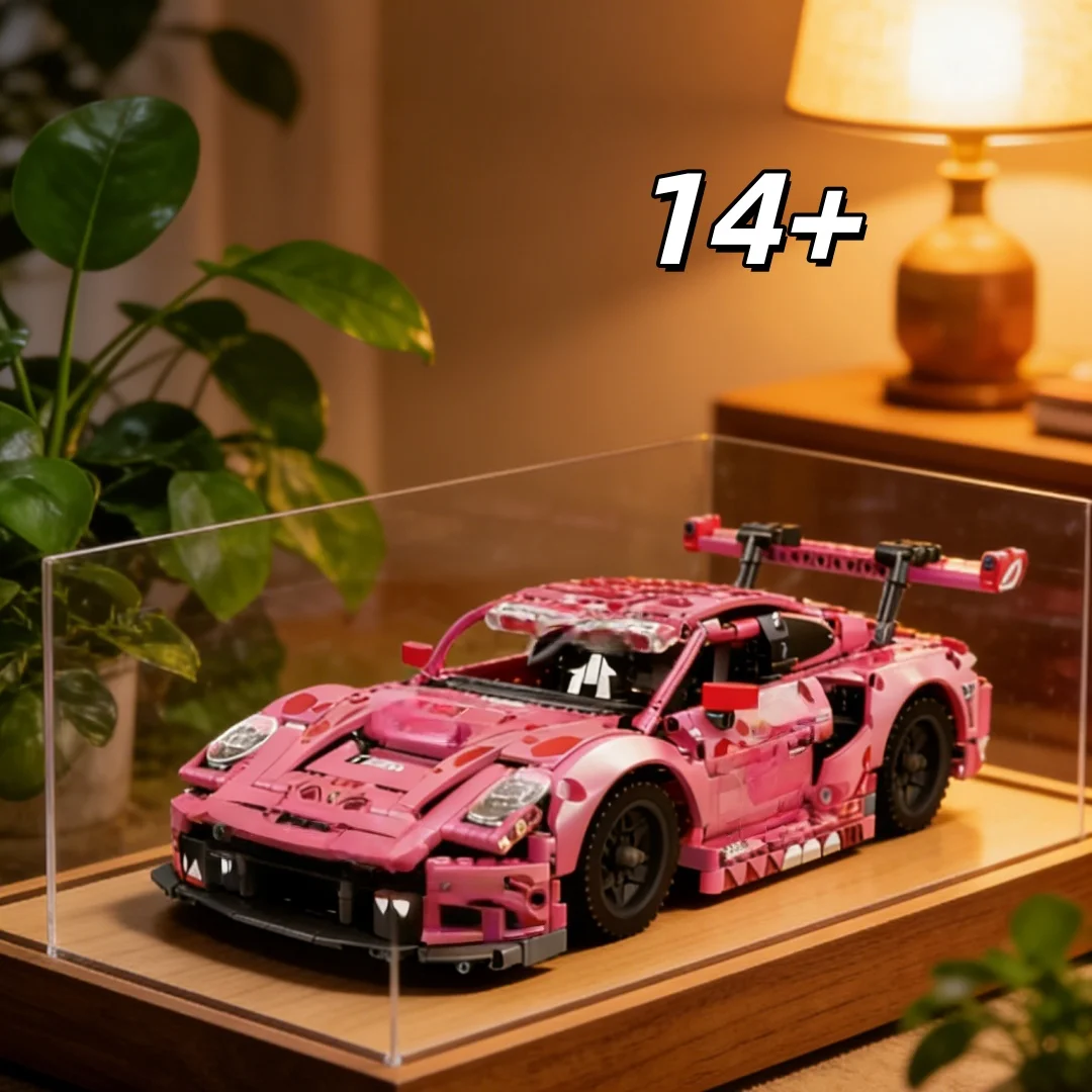 Розовый суперкар MOC: конструктор, модель спортивного автомобиля для сборки, коллекционная игрушка для взрослых, украшение для рабочего стола
Розовый суперкар MOC: конструктор, модель спортивного автомобиля для сборки, коллекционная игрушка для взрослых, украшение для рабочего стола