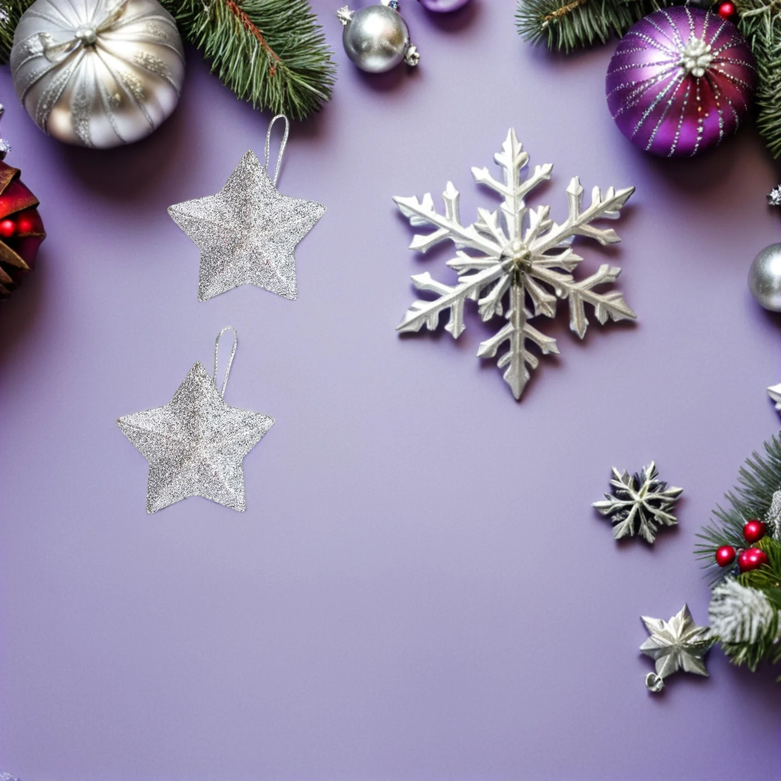 60Pcs Sparkling Star Ornaments Christmas Tree Hanging Mini Pendant Seasonal Holiday Decorations Shaped Ornaments
60Pcs Sparkling Star Ornaments Christmas Tree Hanging Mini Pendant Seasonal Holiday Decorations Shaped Ornaments