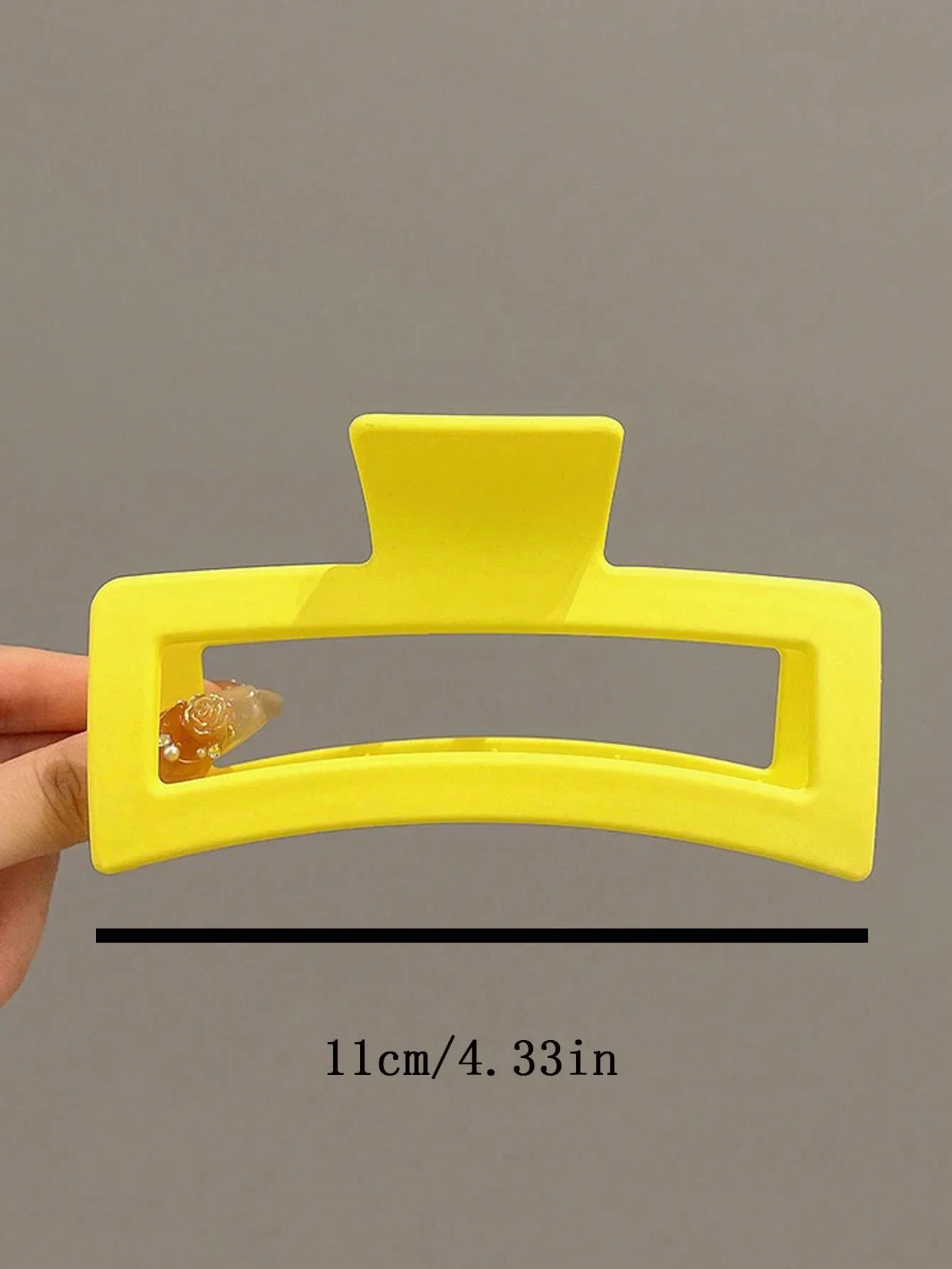 4.33 Inch Large Square Plastic Hair Clips For Women Solid Color Claw Hair Accessories
4.33 Inch Large Square Plastic Hair Clips For Women Solid Color Claw Hair Accessories