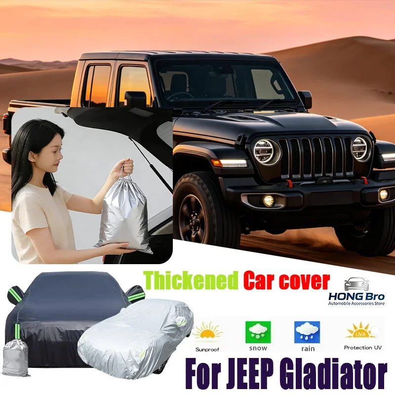 6-in-1 All Weather Car Cover Waterproof Snowproof UV Scratch Resistant Protector For JEEP Gladiator Outdoor Use
6-in-1 All Weather Car Cover Waterproof Snowproof UV Scratch Resistant Protector For JEEP Gladiator Outdoor Use