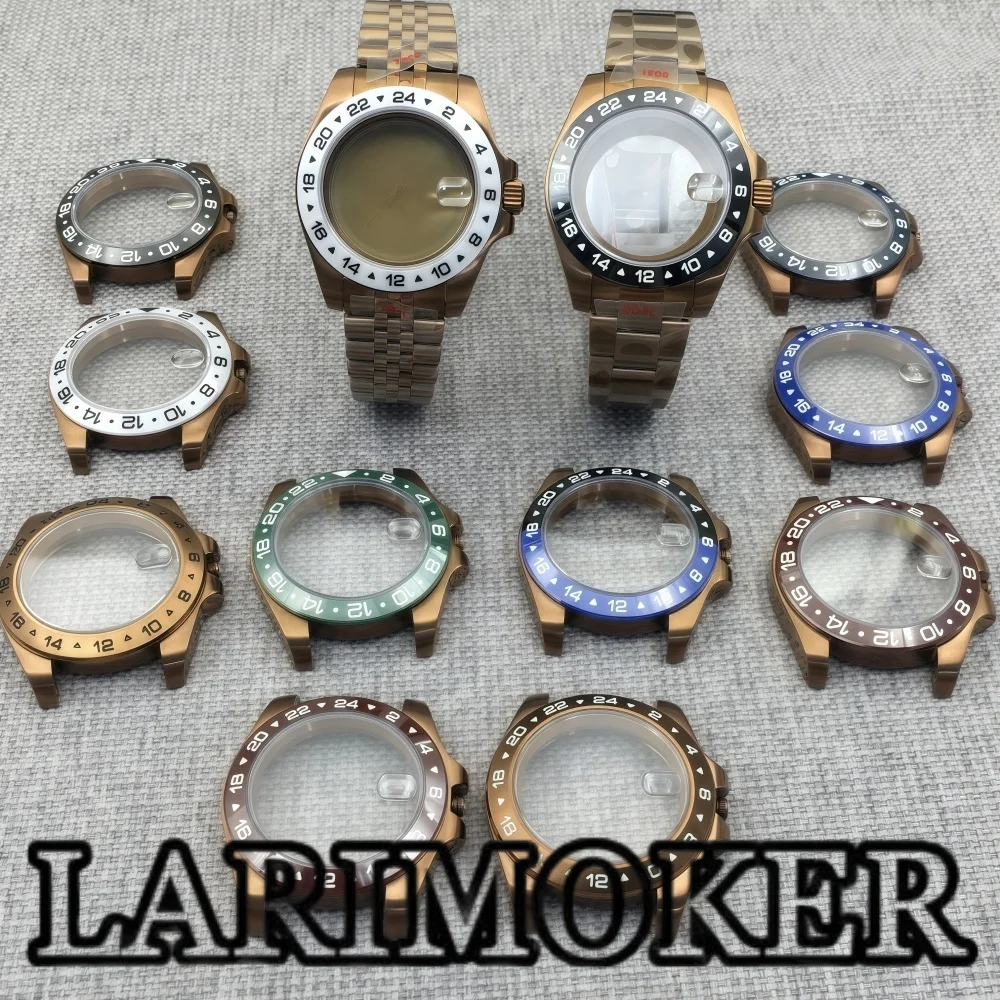 LARIMOKER 39mm Brown retro case Sapphire glass ceramic luminous bezel stainless steel strap Fit NH34 NH35 NH36 movement
LARIMOKER 39mm Brown retro case Sapphire glass ceramic luminous bezel stainless steel strap Fit NH34 NH35 NH36 movement