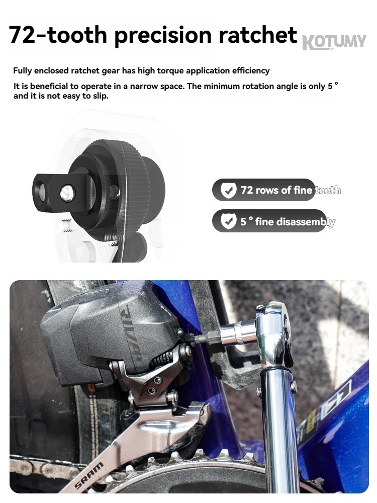 Bike Torque Wrench 2-24NM Preset Ratchet Wrench S2 Allen Key Set for Cycling Repair
Bike Torque Wrench 2-24NM Preset Ratchet Wrench S2 Allen Key Set for Cycling Repair