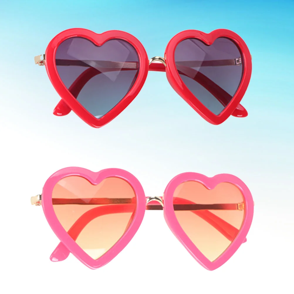 2Pcs Decorative Sunglasses Child Friendly Heart Design Shatterproof Frame Party Outdoor Fashion Accessory Red Rosy
2Pcs Decorative Sunglasses Child Friendly Heart Design Shatterproof Frame Party Outdoor Fashion Accessory Red Rosy