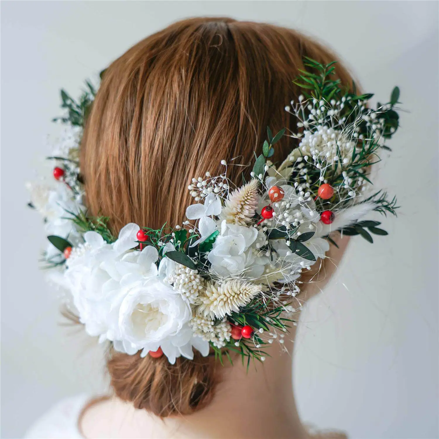 Woodland Pink Dried flower Bridal Hair Comb Wreath Wedding Accessories Handmade Headpiece For Women photography shooting
Woodland Pink Dried flower Bridal Hair Comb Wreath Wedding Accessories Handmade Headpiece For Women photography shooting