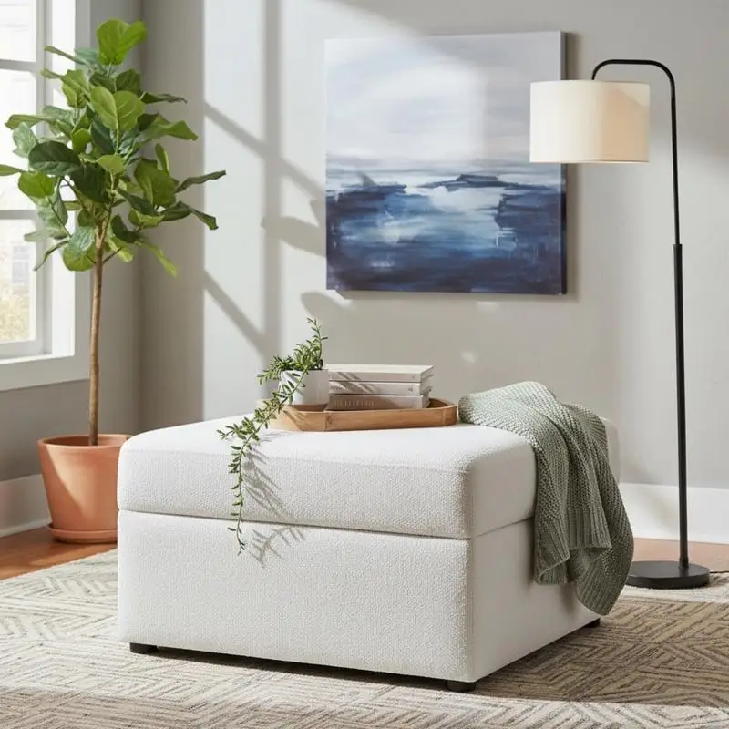 Ivory Storage Ottoman - Stylish and Versatile Seating Solution for Your Home
Ivory Storage Ottoman - Stylish and Versatile Seating Solution for Your Home