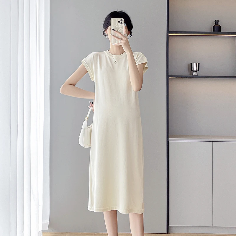 Fashion Maternity Dresses Summer A-line Loose Short Sleeve Skirt Pregnant Women Solid Color Clothes Pregnancy Mom Elegant Dress
Fashion Maternity Dresses Summer A-line Loose Short Sleeve Skirt Pregnant Women Solid Color Clothes Pregnancy Mom Elegant Dress