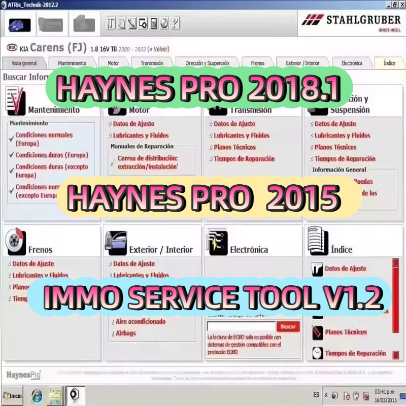 2025 SERVICE TOOL V1.2 Últimos datos de taller HAYNES PRO 2018.01 HAYNES PRO 2015 Catálogo de piezas Automotive Atris-technik
2025 SERVICE TOOL V1.2 Últimos datos de taller HAYNES PRO 2018.01 HAYNES PRO 2015 Catálogo de piezas Automotive Atris-technik