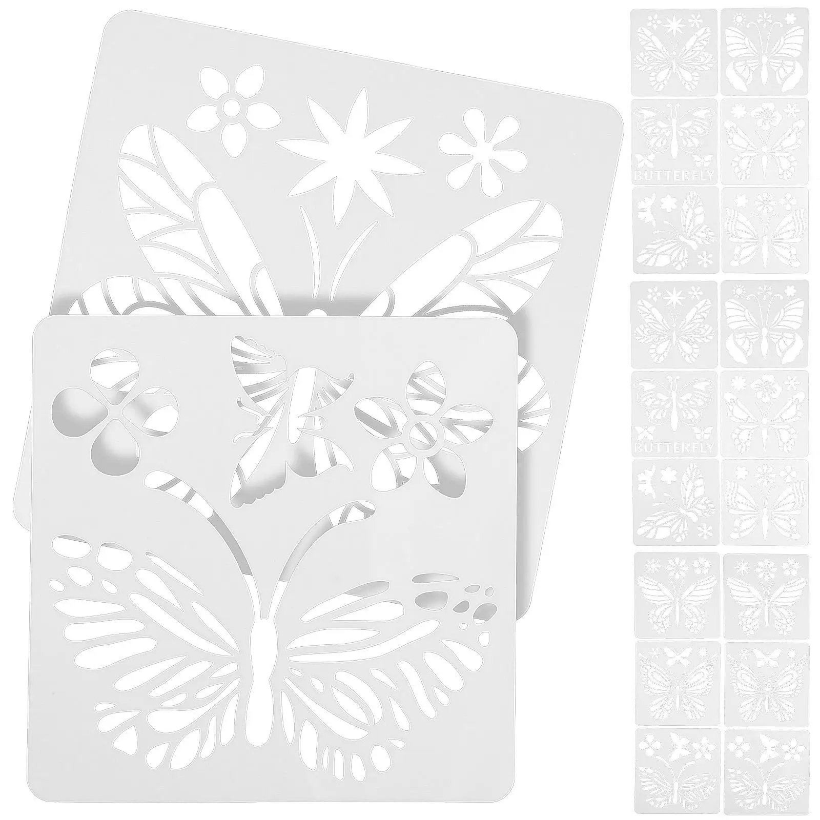 2 Sets DIY Stencils for Painting Graffiti Templates Butterfly Wall Mold Decor Safe Smooth Edges Reusable Craft Tool
2 Sets DIY Stencils for Painting Graffiti Templates Butterfly Wall Mold Decor Safe Smooth Edges Reusable Craft Tool