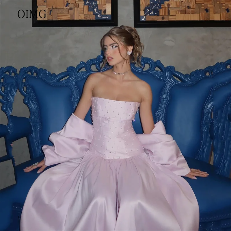 OIMG Dreamy Lavender A Line Prom Gowns Satin Off The Shoulder Formal Party Gown Floor Length Evening Dress Customized
OIMG Dreamy Lavender A Line Prom Gowns Satin Off The Shoulder Formal Party Gown Floor Length Evening Dress Customized