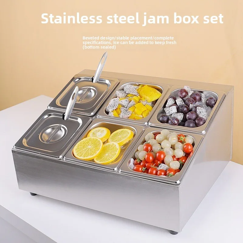 CX milk tea shop fruit jam box special stainless steel parts basin shelf kitchen seasoning grid display
CX milk tea shop fruit jam box special stainless steel parts basin shelf kitchen seasoning grid display