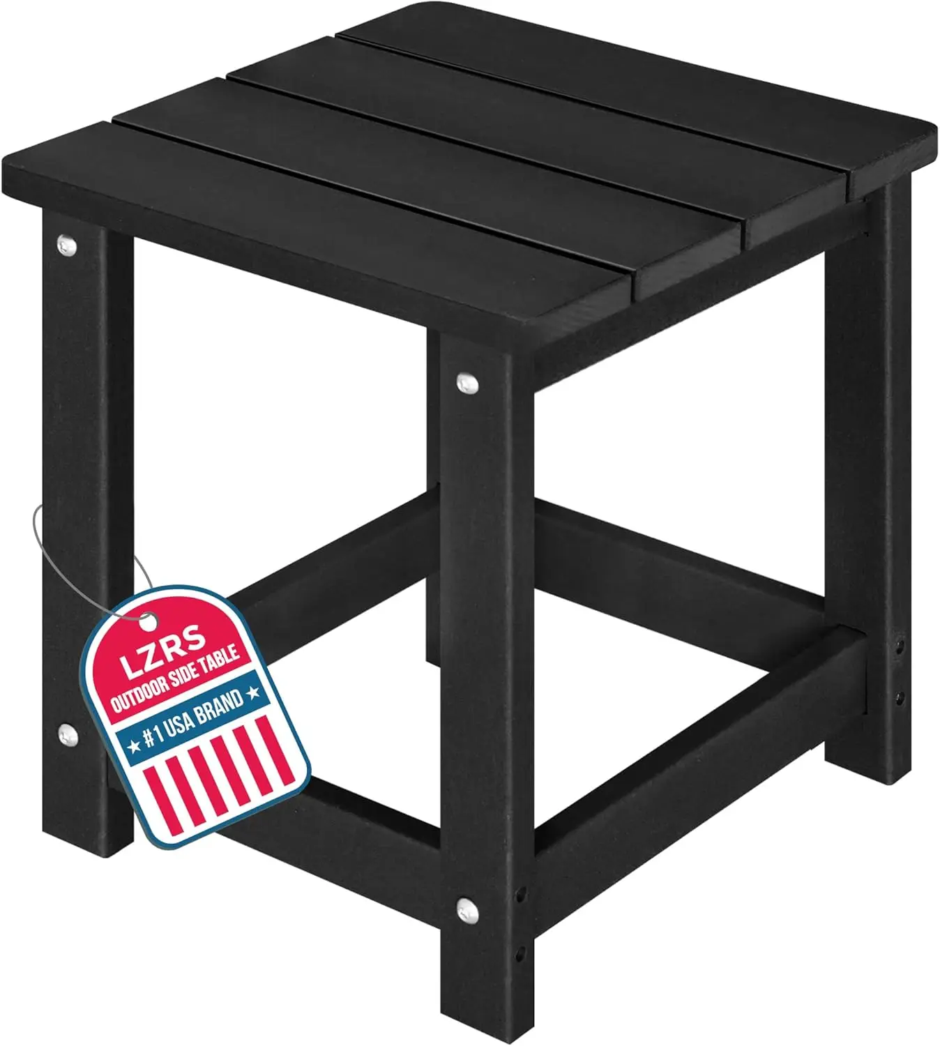 Square Patio Side Table, Heavy Duty HDPE Outdoor End Table with Wood Texture, Weatherproof for Adirondack Chairs, Deck, Pool
Square Patio Side Table, Heavy Duty HDPE Outdoor End Table with Wood Texture, Weatherproof for Adirondack Chairs, Deck, Pool