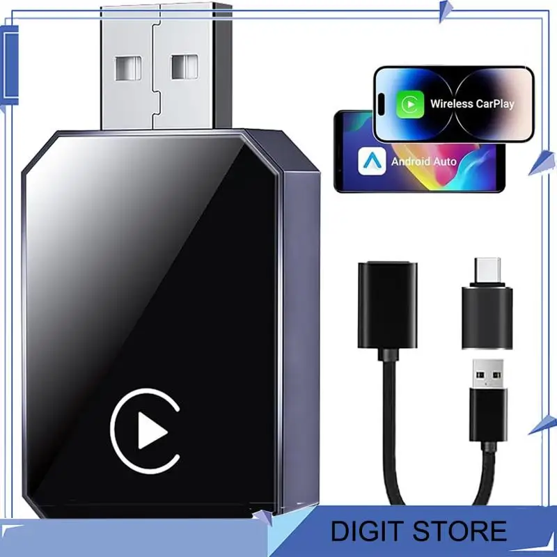 Беспроводной адаптер DIGIT Carplay, обновленный для IOS и Android Auto — Bluetooth 5,0, Plug & Play, автоматическое подключение, голосовое управление
Беспроводной адаптер DIGIT Carplay, обновленный для IOS и Android Auto — Bluetooth 5,0, Plug & Play, автоматическое подключение, голосовое управление
