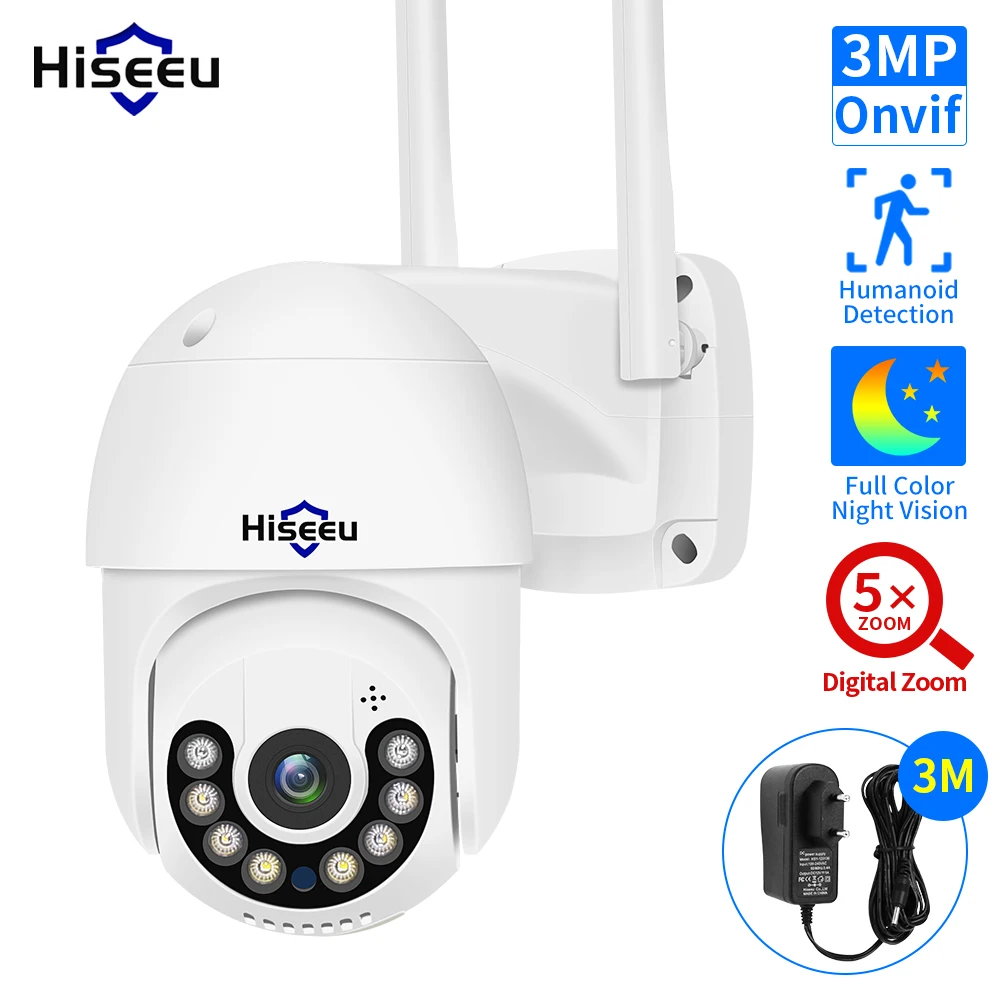 Hiseeu 1080P PTZ Wifi IP Camera Outdoor 4X Digital Zoom Night Vision 2MP 3MP Wireless Video CCTV Surveillance Cameras iCsee P2P
Hiseeu 1080P PTZ Wifi IP Camera Outdoor 4X Digital Zoom Night Vision 2MP 3MP Wireless Video CCTV Surveillance Cameras iCsee P2P