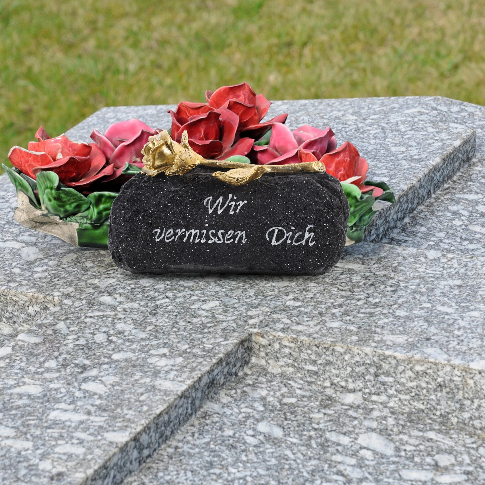 Sacrificial Props Memorial Tombstone Black Resin Craft Durable Waterproof Garden Lawn Decoration Deceased Relatives
Sacrificial Props Memorial Tombstone Black Resin Craft Durable Waterproof Garden Lawn Decoration Deceased Relatives