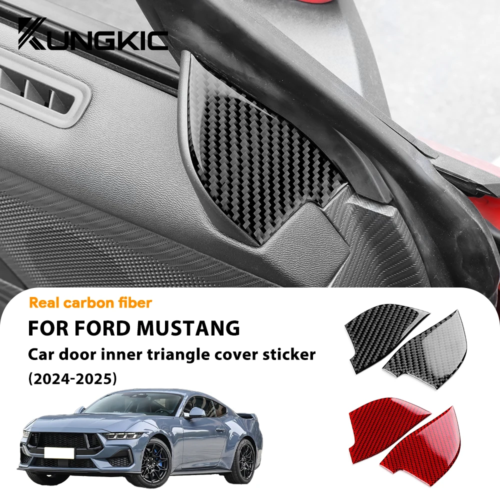 Real Soft Carbon Fiber For Ford Mustang GT 2024 2025 Car Door Inner Triangle Panel Sticker LHD RHD Interior Trim Accessories
Real Soft Carbon Fiber For Ford Mustang GT 2024 2025 Car Door Inner Triangle Panel Sticker LHD RHD Interior Trim Accessories
