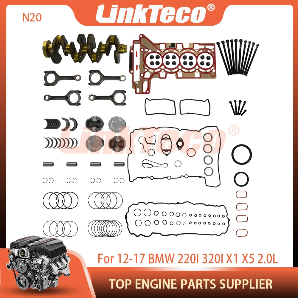 Head Gasket Set Crankshaft Piston Connecting Rod Kit N20B20 2.0T For BMW E89 F20 F36 125i 228i 320i 420i 428i X3 X4 X5 Z4 10-17
Head Gasket Set Crankshaft Piston Connecting Rod Kit N20B20 2.0T For BMW E89 F20 F36 125i 228i 320i 420i 428i X3 X4 X5 Z4 10-17