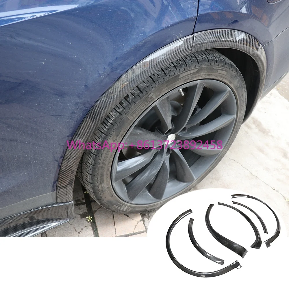 OEM Style Carbon Fiber Fenders Flare for Tesla Model X Fender Flares Trims Wheel Eyebrow Wheel Arches 
OEM Style Carbon Fiber Fenders Flare for Tesla Model X Fender Flares Trims Wheel Eyebrow Wheel Arches