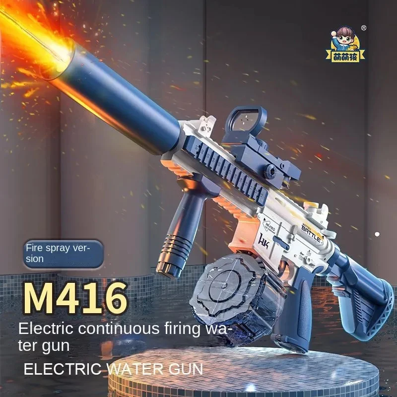 Water Gun Electric M416 Pistol Shooting Lighting Toy Gun Full Automatic Summer Pool Beach Toy For Kids Children Boys Girls Adult
Water Gun Electric M416 Pistol Shooting Lighting Toy Gun Full Automatic Summer Pool Beach Toy For Kids Children Boys Girls Adult