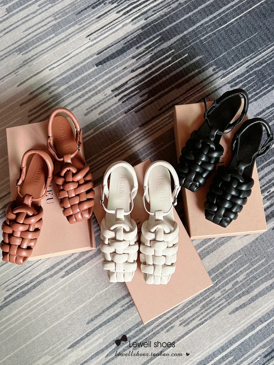 Hereu Genuine Leather Comfortable Woven Women's Flats Retro Hollow out Soft Leather Sandals Low Heel Roman Sle Slip-On oes
Hereu Genuine Leather Comfortable Woven Women's Flats Retro Hollow out Soft Leather Sandals Low Heel Roman Sle Slip-On oes