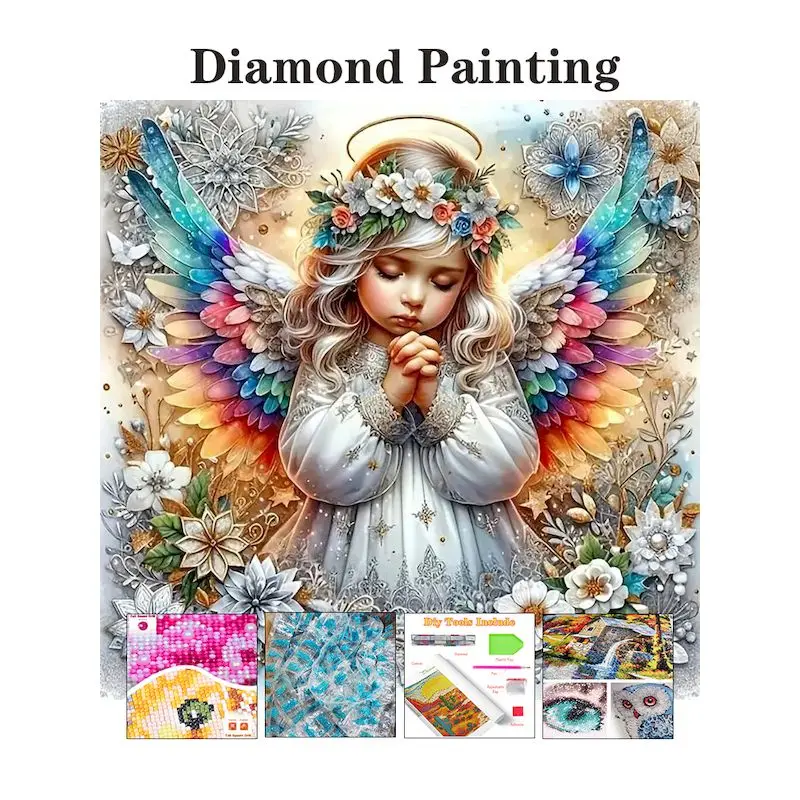 GATYZTORY DIY 5D Diamond Painting Kit Angel Art Embroidery Full Square/Round Set Art Craft For Wall Decoration
GATYZTORY DIY 5D Diamond Painting Kit Angel Art Embroidery Full Square/Round Set Art Craft For Wall Decoration