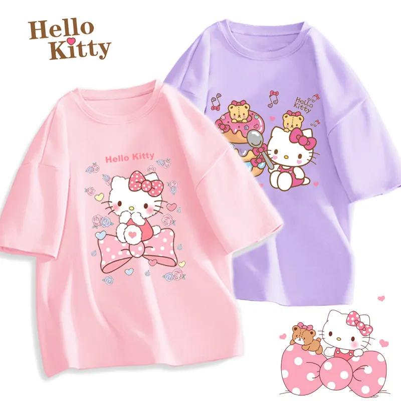 2026 Sanrio Hello Kitty: Новая детская футболка с круглым вырезом и коротким рукавом, из чистого хлопка, с мультяшным принтом, модный комплект для родителей и детей
2026 Sanrio Hello Kitty: Новая детская футболка с круглым вырезом и коротким рукавом, из чистого хлопка, с мультяшным принтом, модный комплект для родителей и детей