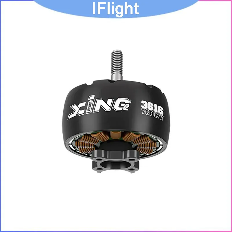 XING2 3616 760KV Brushless Motor by iFlight, 78.57A Peak Unibell 400mm/16AWG 5mm Ti Shaft for X-Class Cinelifter Drone
XING2 3616 760KV Brushless Motor by iFlight, 78.57A Peak Unibell 400mm/16AWG 5mm Ti Shaft for X-Class Cinelifter Drone