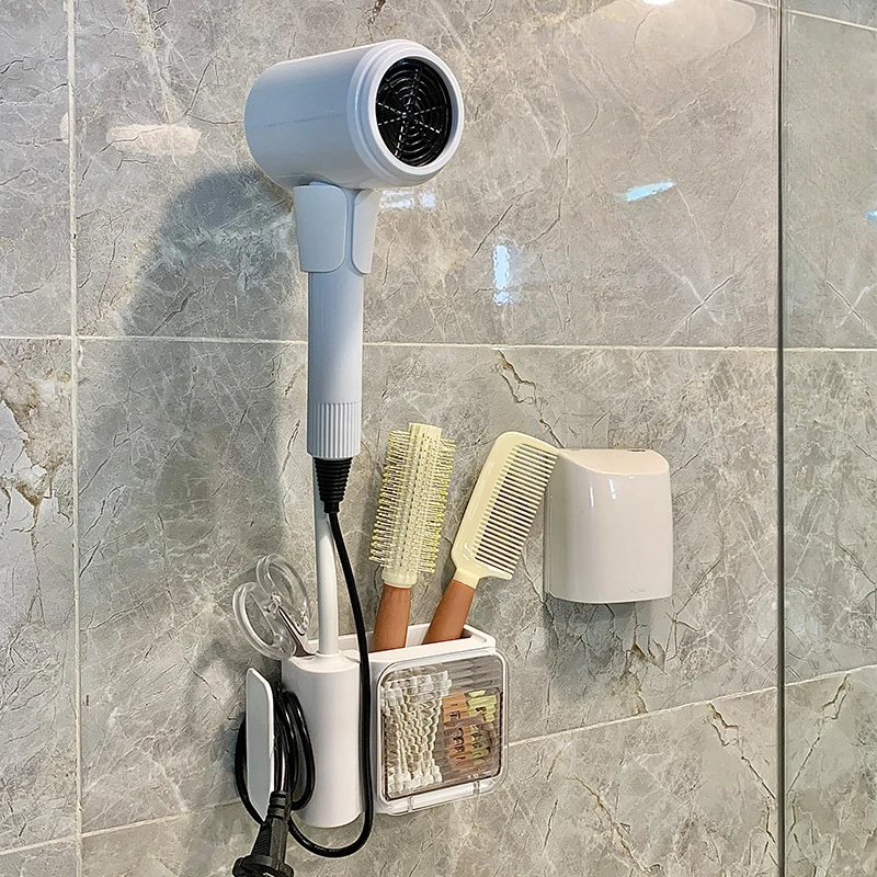 New Hair Dryer Storage Rack Non Perforated Wall Mounted Hair Dryer Multifunctional Bathroom Accessory Miscellaneous Storage Rack
New Hair Dryer Storage Rack Non Perforated Wall Mounted Hair Dryer Multifunctional Bathroom Accessory Miscellaneous Storage Rack