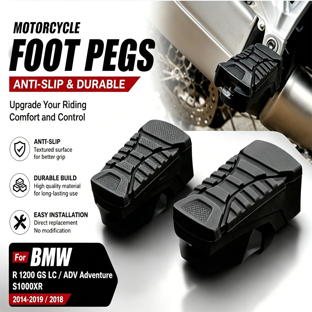 R1200GS Motorcycle Passenger Rear Foot Rest Peg Plate Footrest Rubber For BMW R 1200 GS LC ADV Adventure S1000XR 2014-2019 2018
R1200GS Motorcycle Passenger Rear Foot Rest Peg Plate Footrest Rubber For BMW R 1200 GS LC ADV Adventure S1000XR 2014-2019 2018