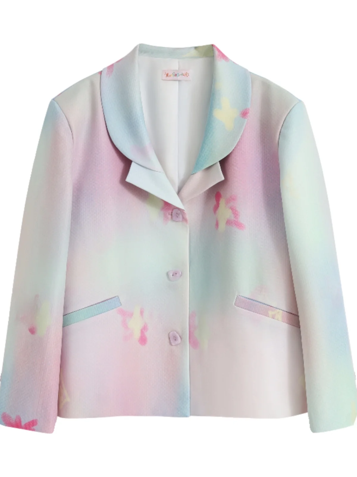 Monsssstar Cloudy Nebula Irregular Print Suit Jacket Original Workwear Loose Fit Long Sleeve Button up Women's Coat
Monsssstar Cloudy Nebula Irregular Print Suit Jacket Original Workwear Loose Fit Long Sleeve Button up Women's Coat