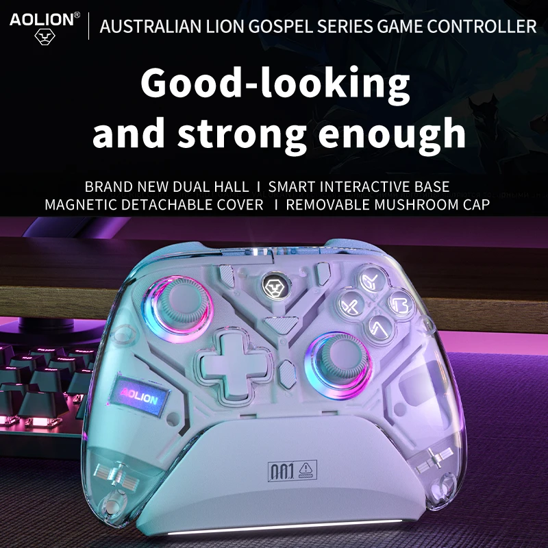 Aolion K10 RGB Wireless Gaming Controller With Charging Dock Gamepad Hall Effect Joystick Trigger For Nintend Switch/PC/Phone
Aolion K10 RGB Wireless Gaming Controller With Charging Dock Gamepad Hall Effect Joystick Trigger For Nintend Switch/PC/Phone