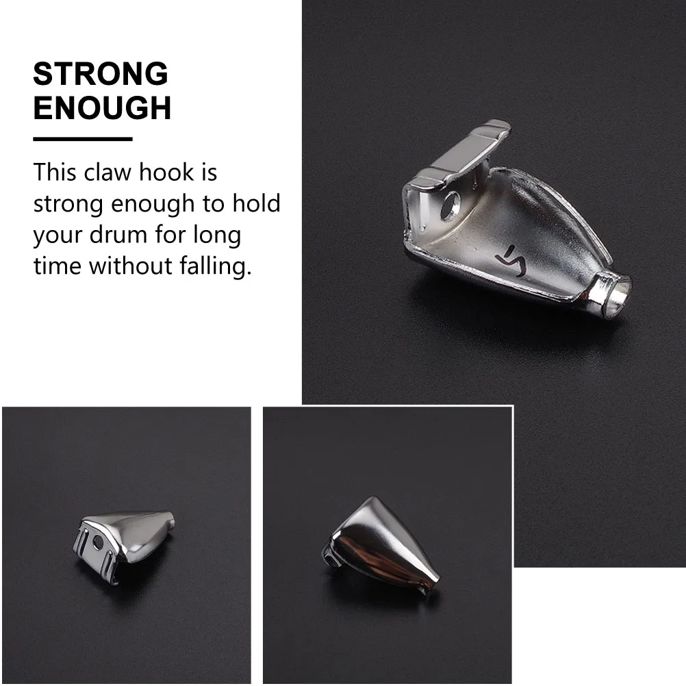 2 Pcs Iron Drum Claw Hook Accessories Mount Replacement for Snare Bass Drums Hardware Kit Heavy Duty Metal Lugs
2 Pcs Iron Drum Claw Hook Accessories Mount Replacement for Snare Bass Drums Hardware Kit Heavy Duty Metal Lugs