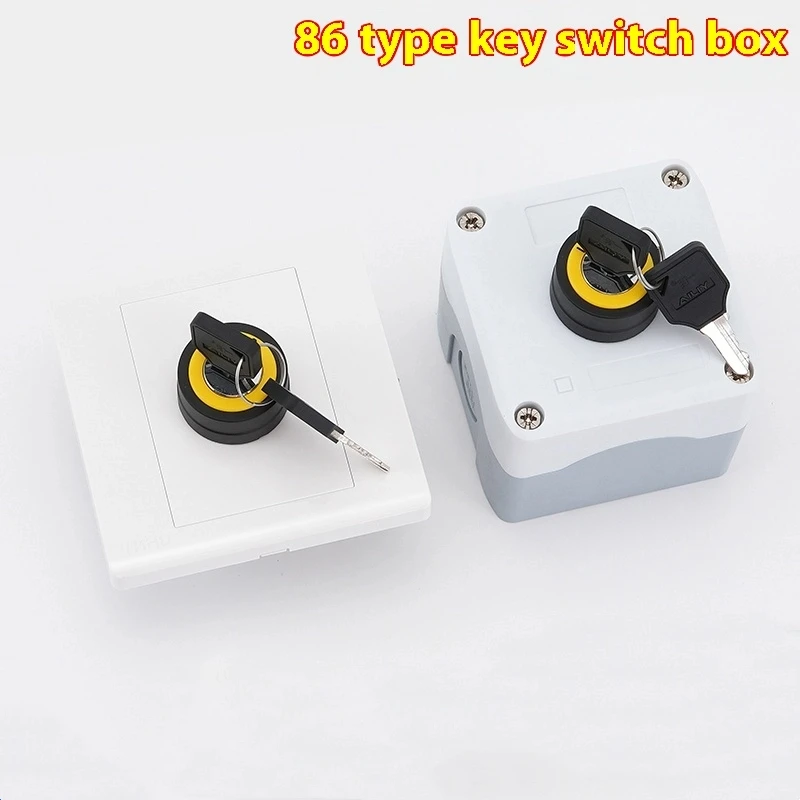 Тип 86-клавишный поворотный кнопочный переключатель, блок управления, скрытая установка, настенная водонепроницаемая панель с открытым креплением, замок питания 10 А, 22 мм
Тип 86-клавишный поворотный кнопочный переключатель, блок управления, скрытая установка, настенная водонепроницаемая панель с открытым креплением, замок питания 10 А, 22 мм