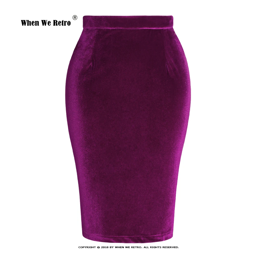 Purple Midi Skirts High Waist Stretchy Autumn Winter Velvet Pencil Skirt Retro Korean Ladies Split Jupe Femme SS0028
Purple Midi Skirts High Waist Stretchy Autumn Winter Velvet Pencil Skirt Retro Korean Ladies Split Jupe Femme SS0028