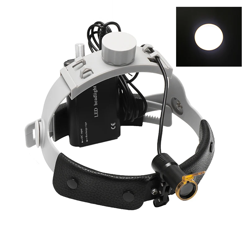 5W Dental Headlight Focus LED Lamp Oral Light Battery Rechargeable Dental Loupe Binocular 2.5X 3.5X Magnification Dentist Tools
5W Dental Headlight Focus LED Lamp Oral Light Battery Rechargeable Dental Loupe Binocular 2.5X 3.5X Magnification Dentist Tools