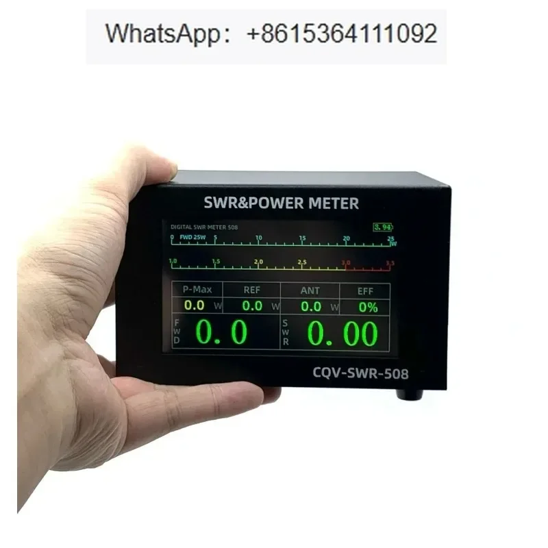 CQV-SWR-508 200W 1.8-54mhz digital SWR and power meter standing wave meter with 4.3-inch IPS color screen
CQV-SWR-508 200W 1.8-54mhz digital SWR and power meter standing wave meter with 4.3-inch IPS color screen